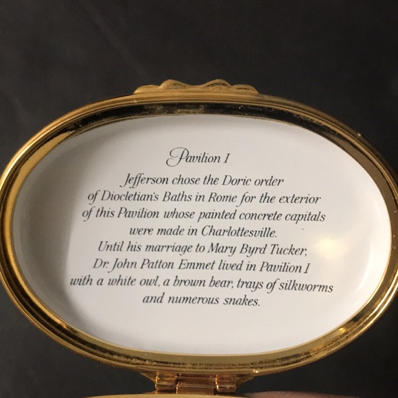 RARE Halcyon Days "UNIV OF VIRGINIA” Trinket Box - Picture 3 of 6